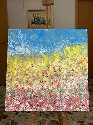 Dipinto “L’arcobaleno dei tulipani”