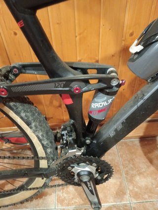 Bicicleta doble suspensión marca CUBE Talla M