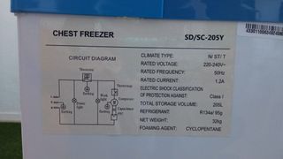 Arcón Congelador 205 l.