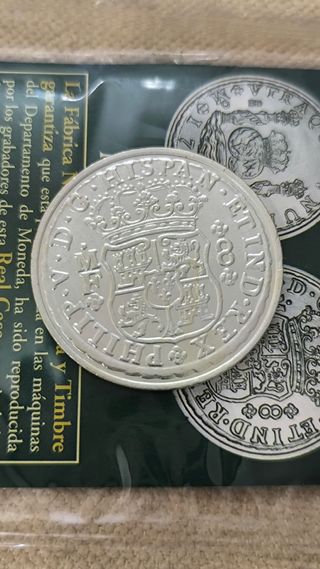 Moneda 8 reales 1743 Felipe V