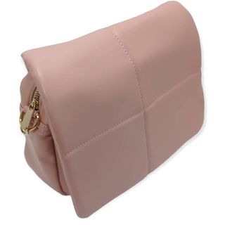 Bolso Bandolera Mujer Acolchado con Monedero Rosa