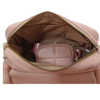 Bolso Bandolera Mujer Acolchado con Monedero Rosa