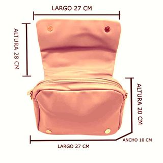 Bolso Bandolera Mujer Acolchado con Monedero Rosa