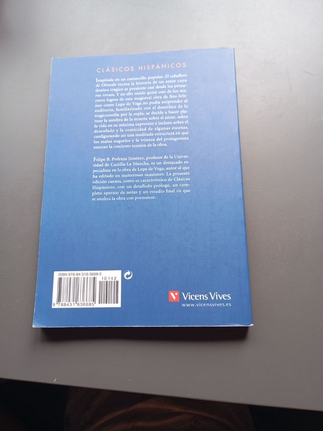 El Caballero De Olmedo N/c (Clasicos hispanicos) (Spanish Edition)