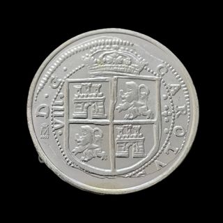 Moneda 8 reales 1668 Carlos II