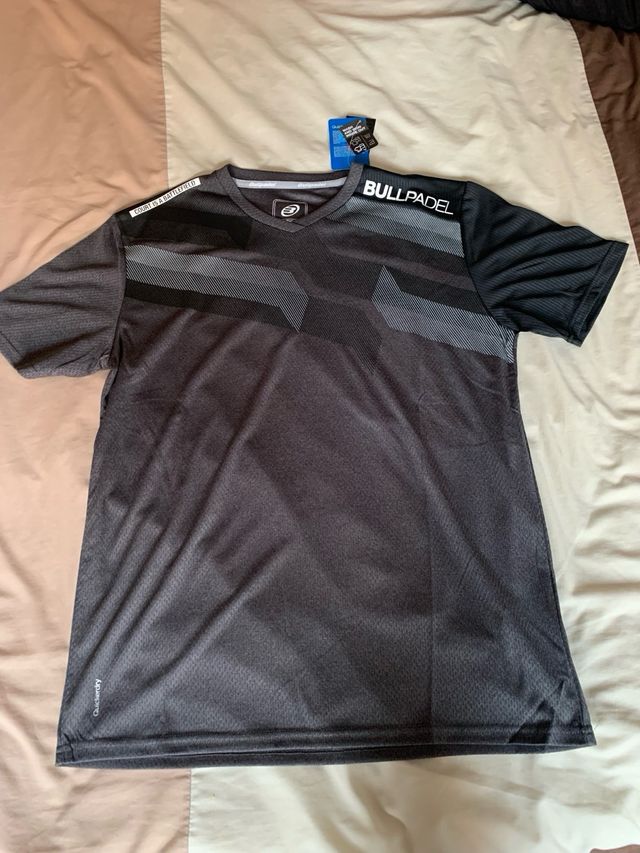 Camiseta bullapdel negra hombre