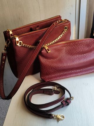 Bolso doble granate Parfois 