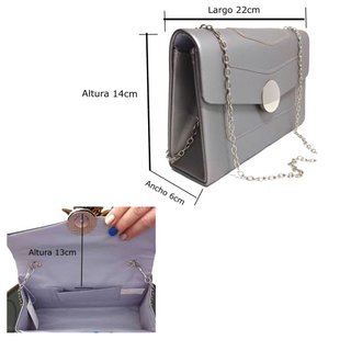 Bolso de Mano Fiesta para Mujer Plata Silver