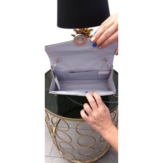 Bolso de Mano Fiesta para Mujer Plata Silver