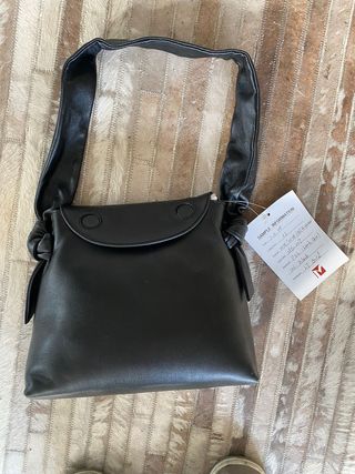 Bolso piel negro