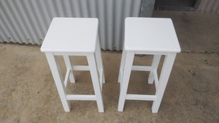 Taburete alto madera Pino 100x100