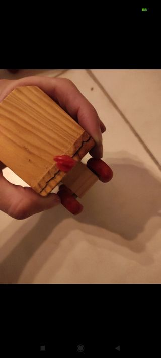 Trenino giocattolo in legno 