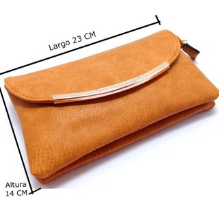 Bolso de Mano para Mujer Herraje Dorado Amarillo