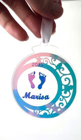 Bola personalizada Navidad Bebé, niño