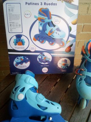 Patines 3 ruedas convertible en linea Talla 29 32