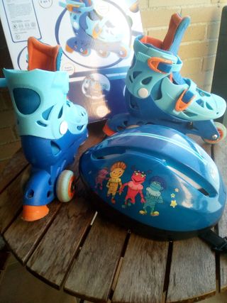 Patines 3 ruedas convertible en linea Talla 29 32