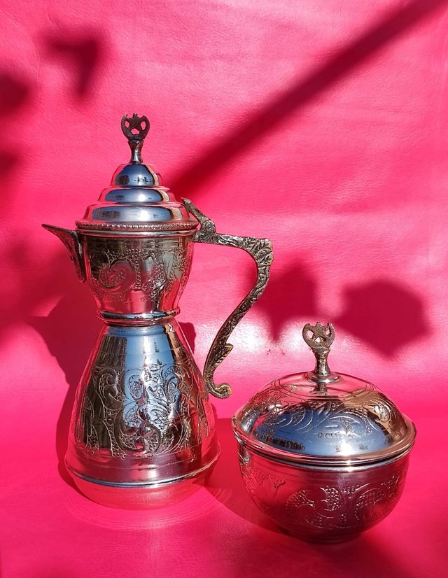 Teiera e zuccheriera turca vintage 