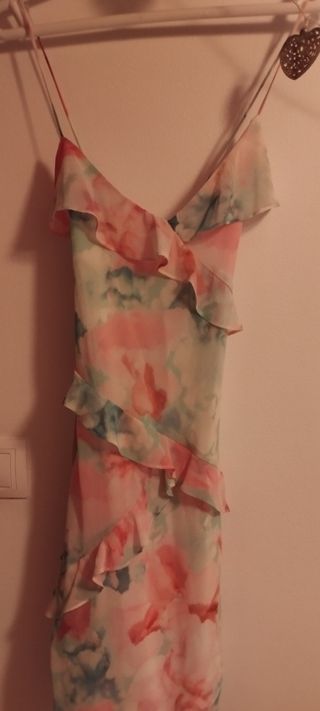 Vestido flores con etiqueta zara talla s