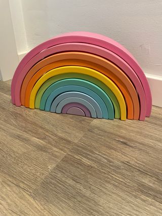 Arcoiris de madera Montesori