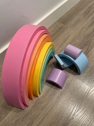 Arcoiris de madera Montesori