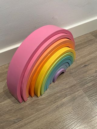 Arcoiris de madera Montesori