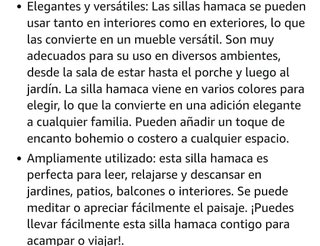 Hamaca Colgante Beige