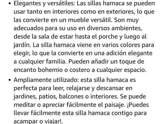 🆕 Hamaca Colgante Beige