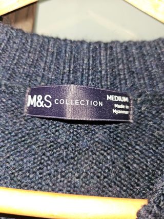 Jersey Navideño Mujer Azul Marino 42 -44