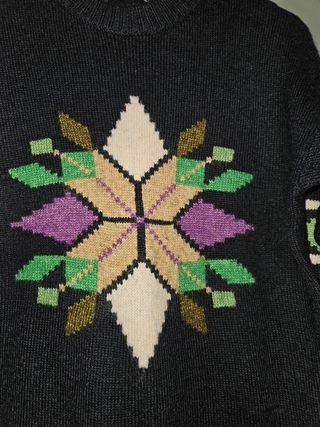 Jersey Navideño Mujer Azul Marino 42 -44