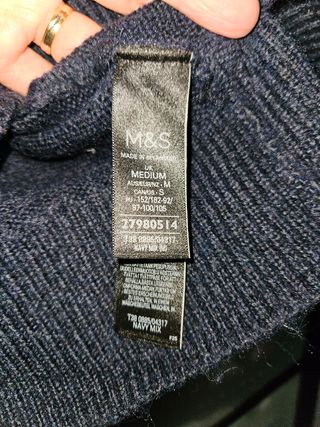 Jersey Navideño Mujer Azul Marino 42 -44