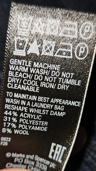 Jersey Navideño Mujer Azul Marino 42 -44