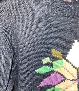 Jersey Navideño Mujer Azul Marino 42 -44