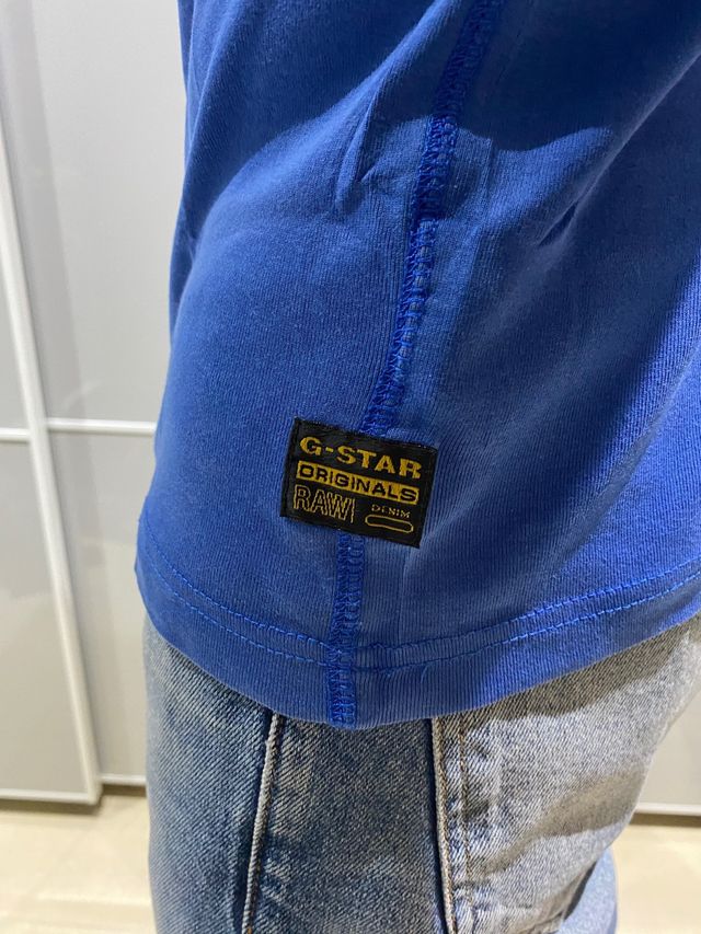 Camiseta hombre azul g-star talla M