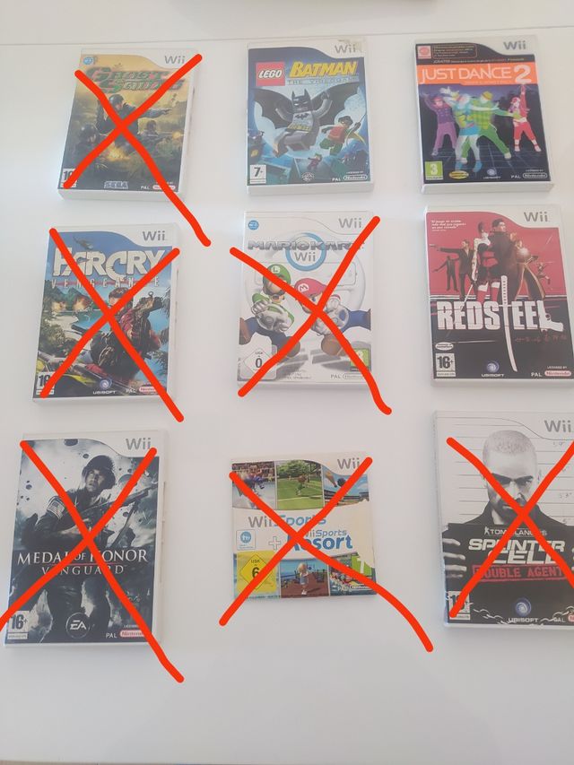 3 X 10€ Juegos wii
