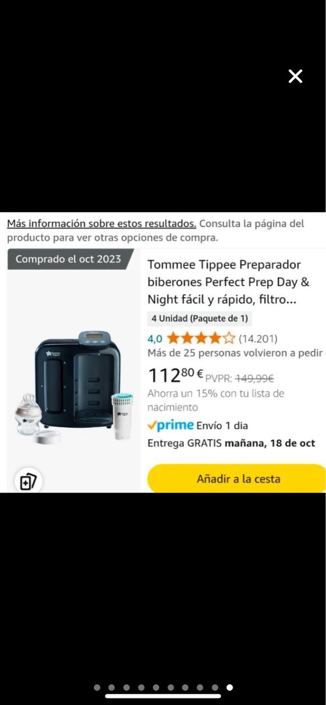 Maquina biberones tomme tippe