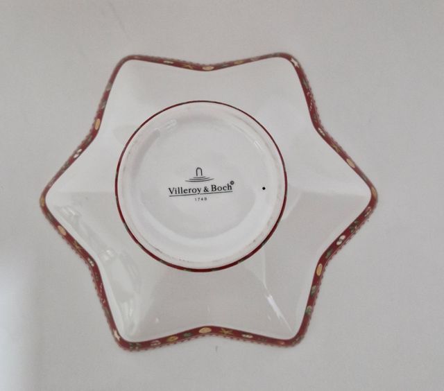 Villeroy & Boch cuenco estrella a pie 27x12 cm
