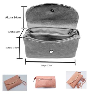 Bolso de Mano para Mujer Multifuncional Rosa Nude