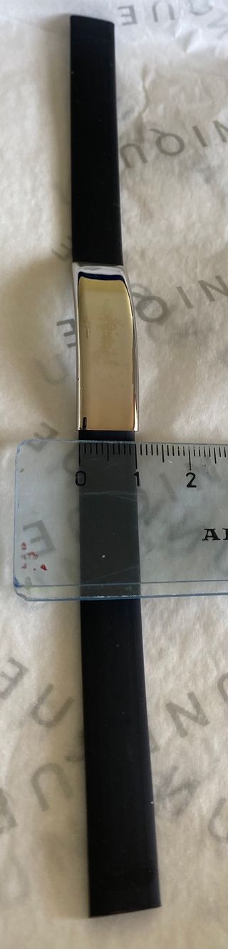 Pulseras caucho con tubo acero 316 grabable