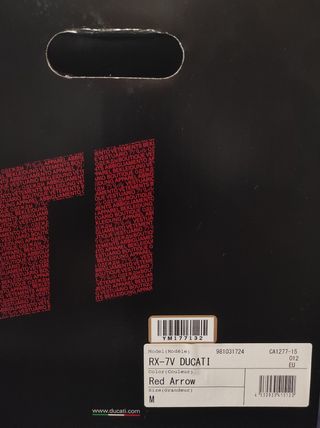 Casco Arai RX 7V (Red Arrow) Ducati