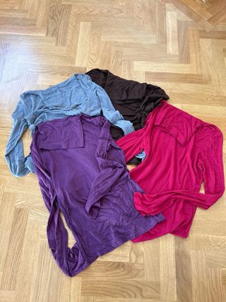 Lote camisetas cuello cisne