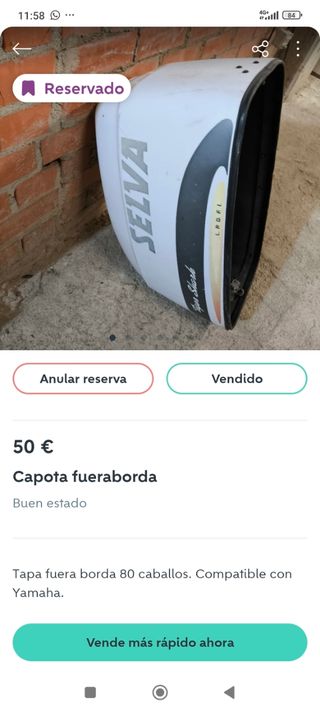 Capota fueraborda selva