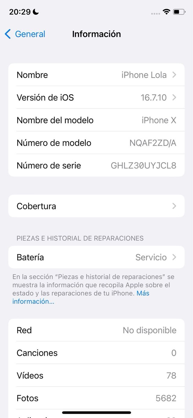 Iphone X 256gb