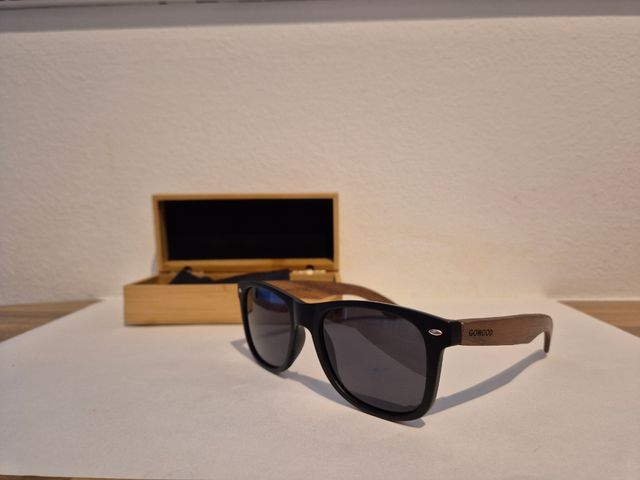 GOWOOD Occhiali da sole in legno di noce