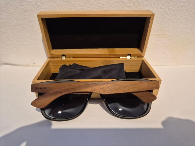 GOWOOD Occhiali da sole in legno di noce