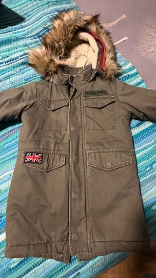 Chaqueta niño verde militar