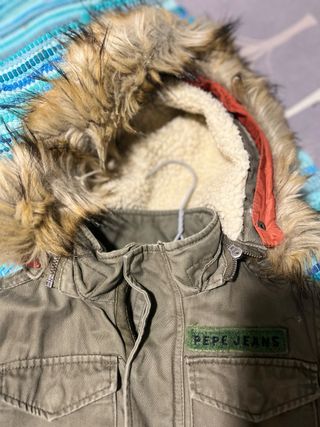 Chaqueta niño verde militar