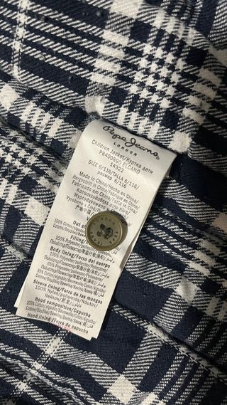 Chaqueta niño verde militar