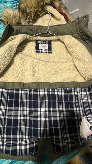 Chaqueta niño verde militar