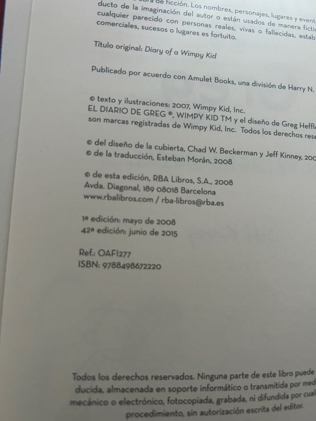 Diario de Greg 1 - Un pringao total