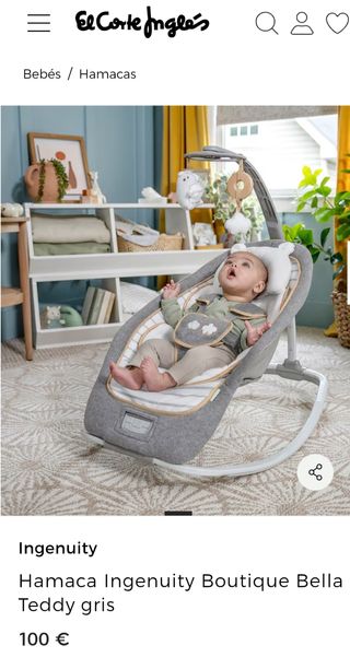 Hamaca- mecedora bebé +REGALO manta FisherPrice